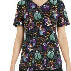 Disney Nightmare Before Christmas Scrub Top 2XL